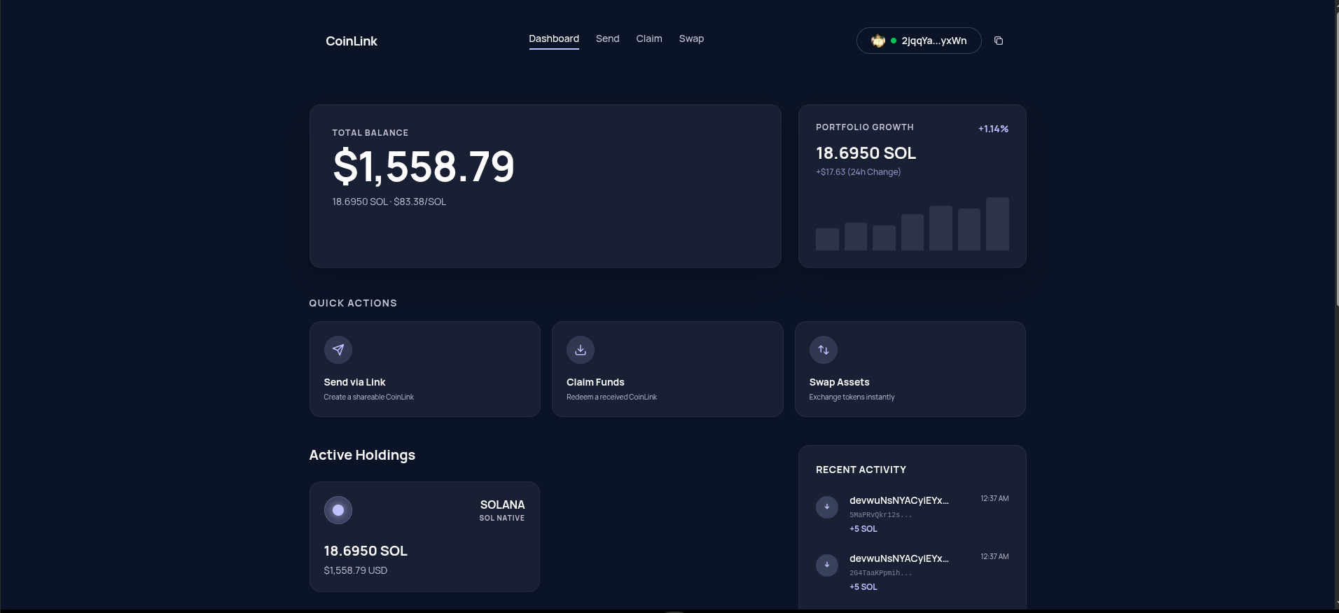 CoinLink — Frictionless Crypto Payments preview 1