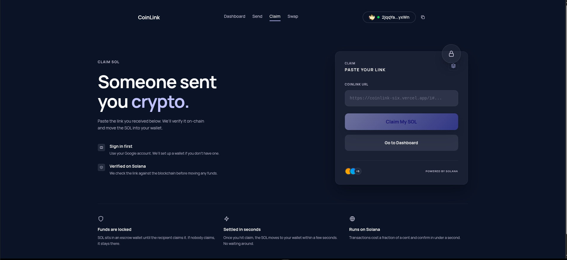 CoinLink — Frictionless Crypto Payments preview 3