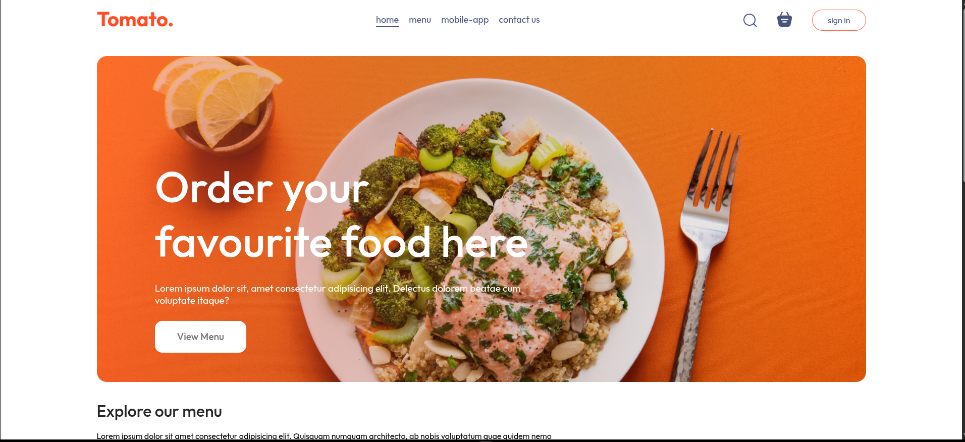 Tomato – Food Delivery Platform preview 1